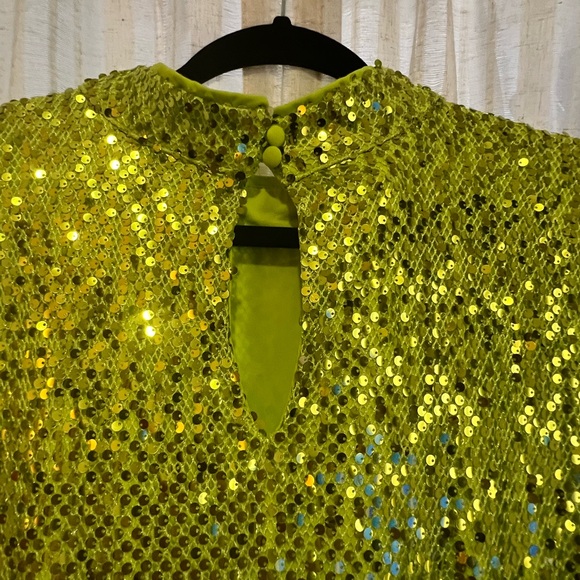 Eloquii lime green sequin bodycon - Picture 4 of 4